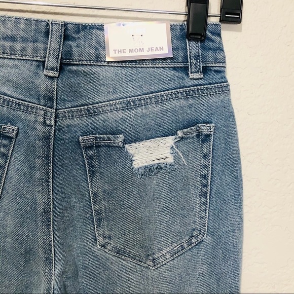 NWT Tinseltown Distressed High Rise The Mom Skinny Jeans Size 25 - Picture 11 of 12